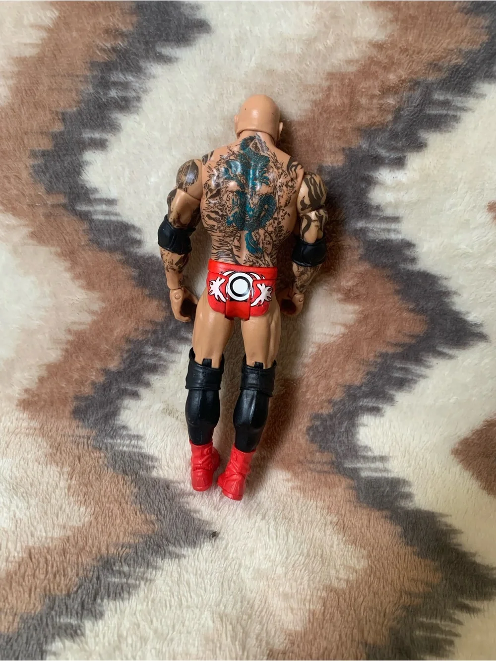 Batista (Red) WWE 2013 Mattel Basic Action Figure. Slightly Loose Shoulders/Legs